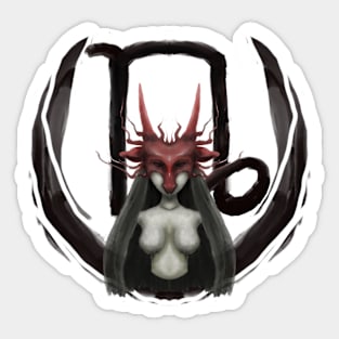 Dark zodiac series: Capricorn Sticker